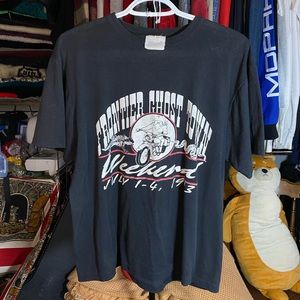Vintage abate frontier ghost town bike run vintage biker tee mens L